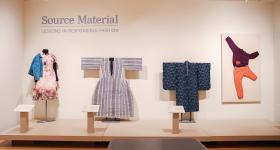 A display from "Source Material" at the museum