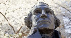 marble head of George Washington