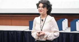 Dusty Rogers, a senior double-majoring in data science and Japanese