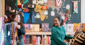 The Artisans Gallery at the GW Museum and The Textile Museum has a curated selection of handmade and ethically sourced gifts from around the world. 